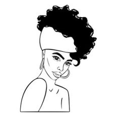 afro woman