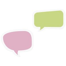 quirky speech bubbles set