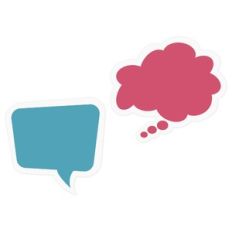 quirky speech bubbles set