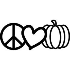 peace love pumpkins