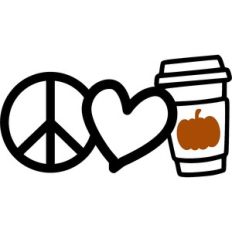 peace love pumpkin spice latte