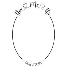 you me us our story oval frame