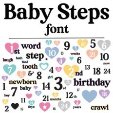 baby steps font