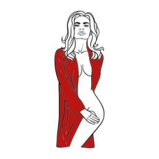 girl in red coat