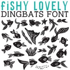 cg fishy lovey dingbats