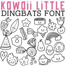 cg kawaii little dingbats