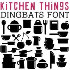 cg kitchen things dingbats