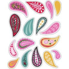 ml pretty paisleys stickers