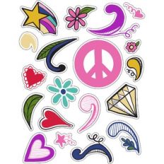 ml teen sparkles stickers