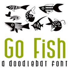 go fish doodlebat font