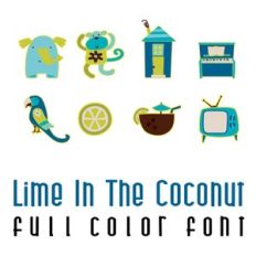 lime in the coconut full color font