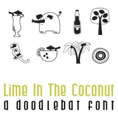 lime in the coconut doodlebat font