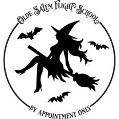 olde salem flight school - halloween design