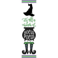 hocus pocus vertical witch design - halloween design
