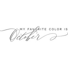 my favorite color is october