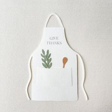 give thanks apron card by farren celeste