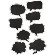 chalkboard speech bubbles print and cut