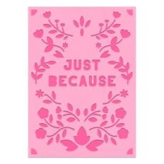 just because folk 5x7 card