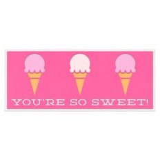 you're so sweet slimline card