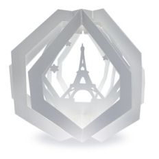 1 layered pop up box eiffel tower