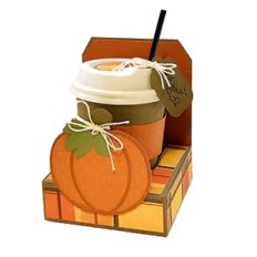 pumpkin mini coffee tote and sleeve
