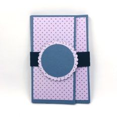 double fold mini album with tags