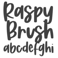 dtc raspy brush font