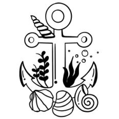 anchor with shells