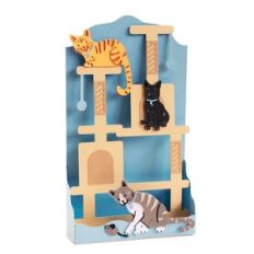 cat tree box card