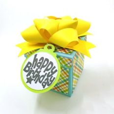 birthday gift box with 3d bow