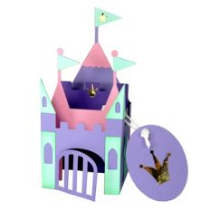 fantasy castle card in a box