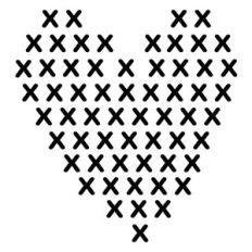 cross stitch heart