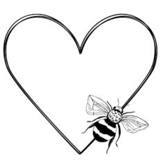 bee heart frame