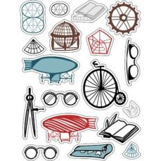 ml vintage bits stickers