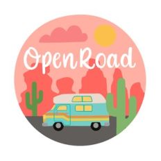 open road desert camper van