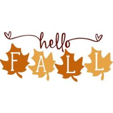 hello fall leaves