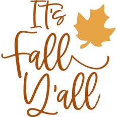 it's fall y'all