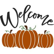 welcome fall pumpkins