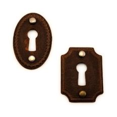 key lock plates pair