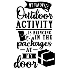 outdoor activity bring packages at door