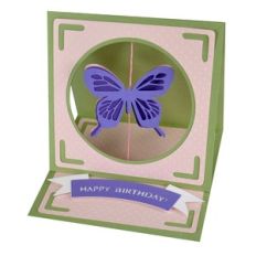spinning butterfly easel card