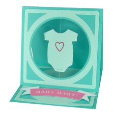 spinning baby onesie easel card
