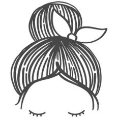 simple messy bun