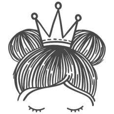 messy bun crown