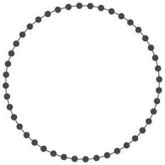beaded circle frame