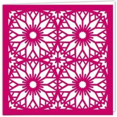 geometric dahlia card