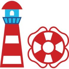lighthouse and life buoy