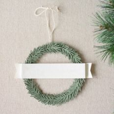 christmas wreath card by farren celeste