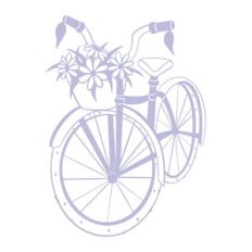bicycle with flowers