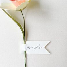 paper flower tag by farren celeste